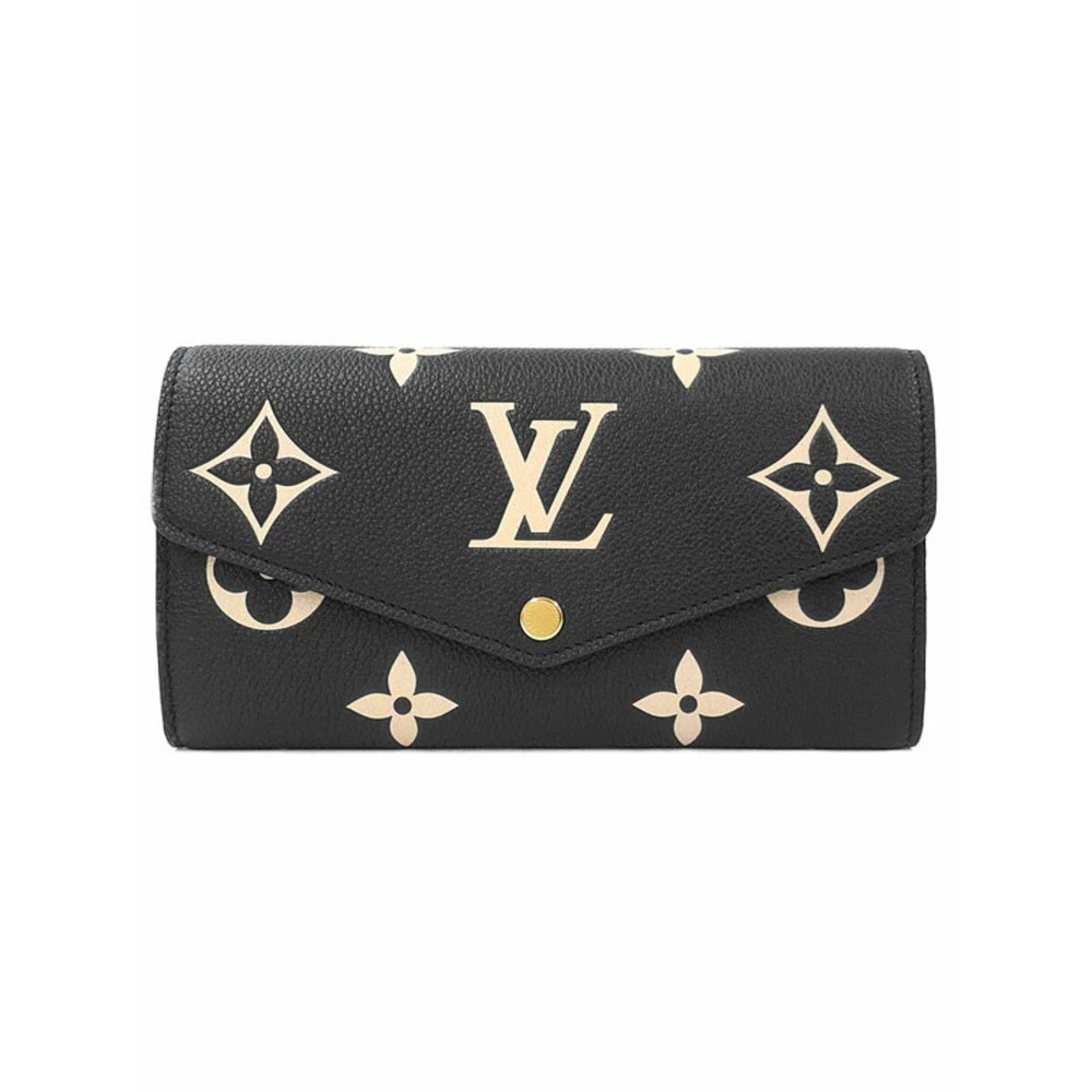 Louis Vuitton Bicolor Monogram Empreinte Portefeuille Sarah Bi fold Long Wallet